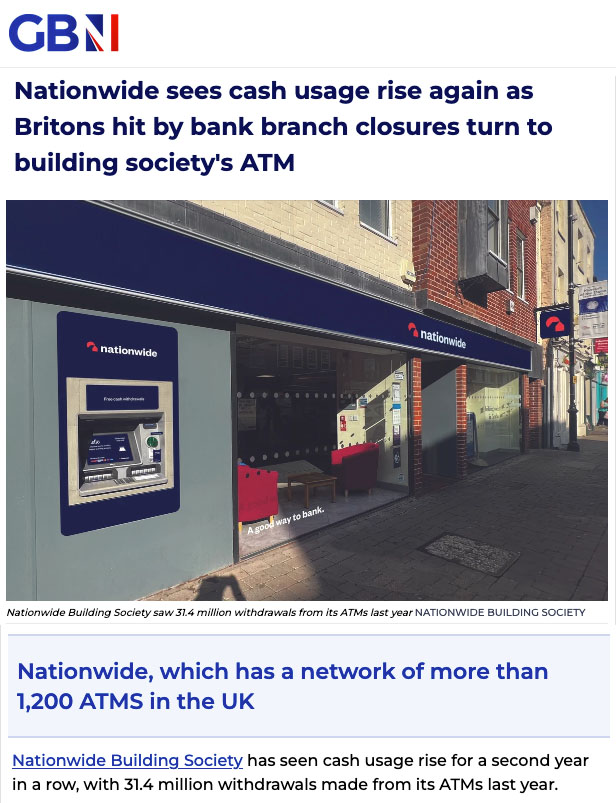 Nationwide Building Society Sees Cash Withdrawn From ATMs SOAR! - Image 1