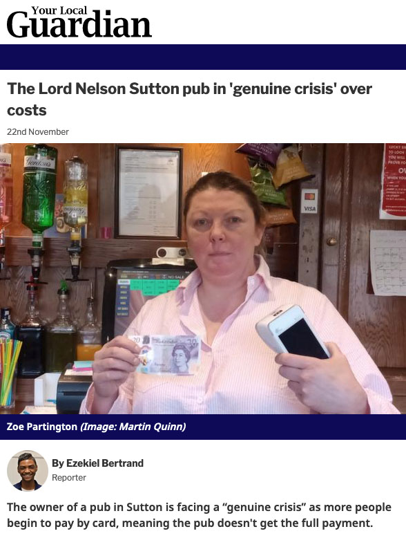 A pub (and not the only one!) in crisis over “cashless” payments - Image 1