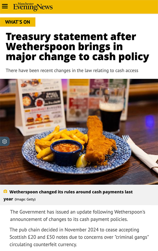 Wake Up, HM Treasury - “Cashless” Is DEAD!