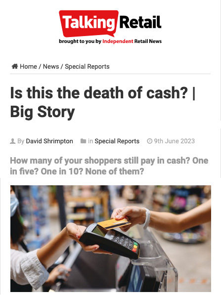 PCA Chair Ron Delnevo speaks to Talking Retail about why cash is far from dead - Click here to view this entry