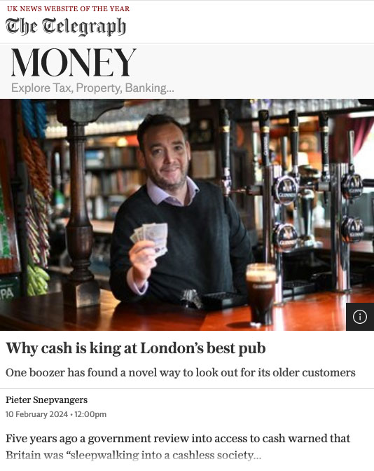 All Orders in Pub Under a Tenner MUST be in Cash? CHEERS! GREAT IDEA! - Image 1